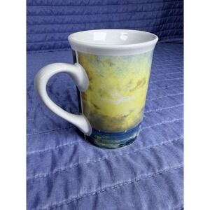 Thomas Kinkade Lighthouse Cottage Coffee Mug Scenic Art Ceramic Cup